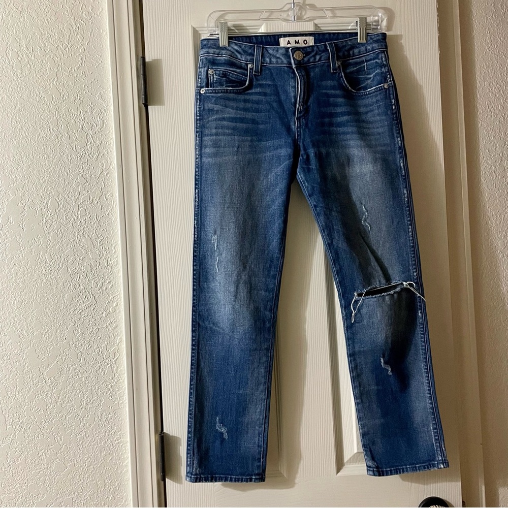 AMO | Kate Seaside Wash Destroyed Jeans Women’s Size 29